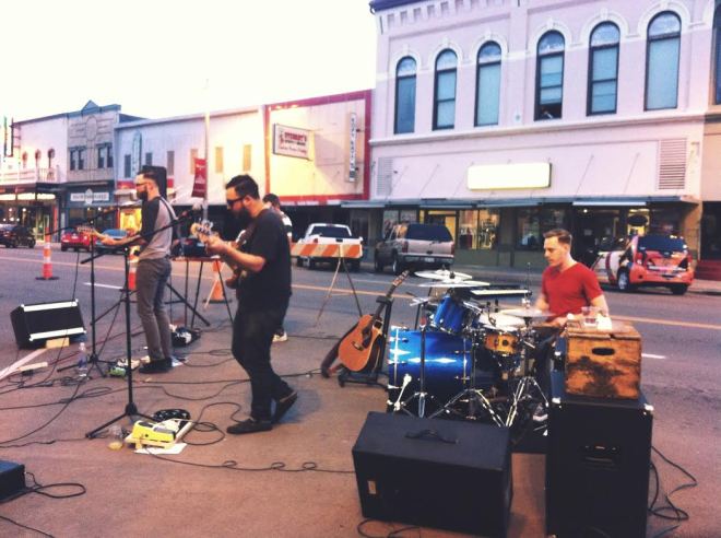 I Heard A Lion played one of their very best shows to date. In the middle of the street. At dusk.